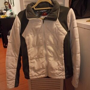 Columbia Kids' White and Green Jacket